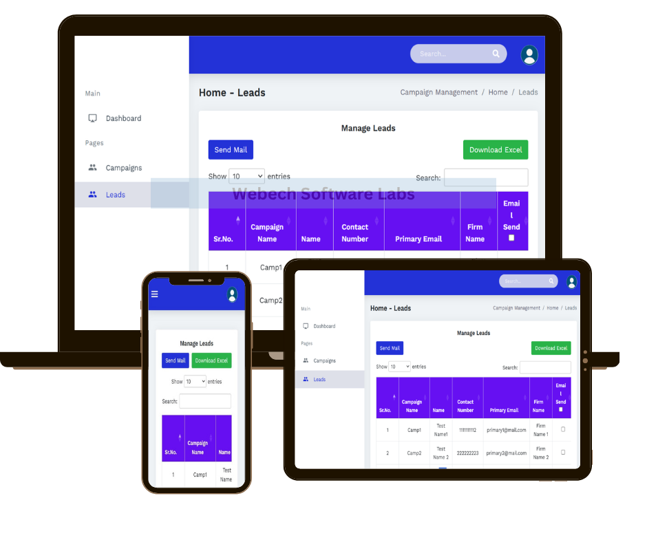 Webech Software Labs projects